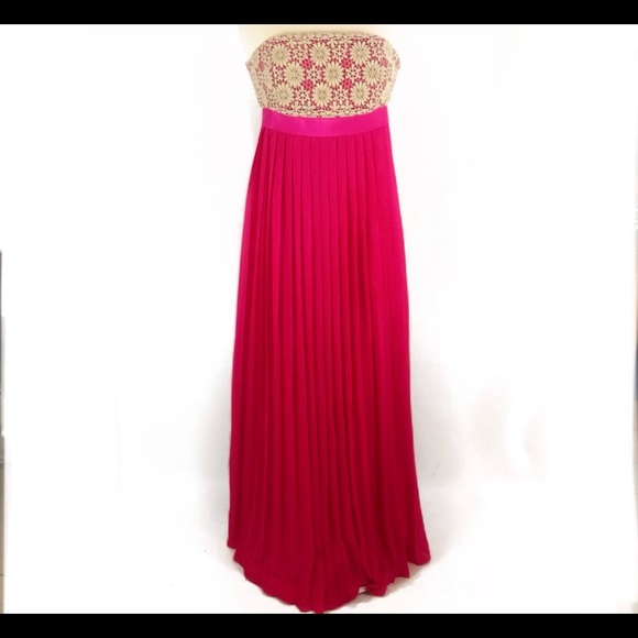 Beautiful Gold and Pink Gown - Picture 3 of 12